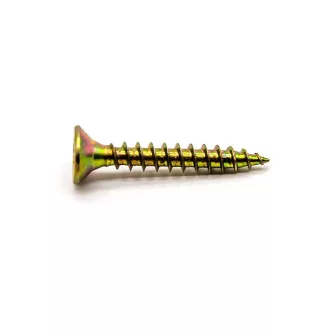   Süllyesztett fejű faforgácslap csavar Torx , sárga 4 x 45 mm