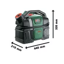 BOSCH Akkus magasnyomású mosó Fontus 18V-6 20 bar (1 x 2,0 Ah akku + töltő)