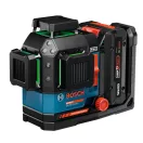 BOSCH EXPERT Akkus vonallézer EXLL18V-120-33CG L-BOXX-ban (1 x 4,0 Ah akku + gyorstöltő) IP65