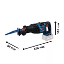 BOSCH EXPERT Akkus szablyafűrész EXSA18V-32 (akku és töltő nélkül) L-BOXX-ban