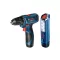 BOSCH Akkus fúrócsavarozó GSR 120-LI + GLI 12V-300 lámpa (2 x 2,0 Ah akku + töltő) kofferben