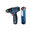 BOSCH Akkus fúrócsavarozó GSR 120-LI + GLI 12V-300 lámpa (2 x 2,0 Ah akku + töltő) kofferben