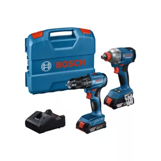   BOSCH Akkus erőcsomag GDX 18V-285 + GSB 185-LI (2 x 2,0 Ah akku + töltő) kofferben