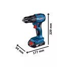 BOSCH Akkus erőcsomag GDX 18V-285 + GSB 185-LI (2 x 2,0 Ah akku + töltő) kofferben