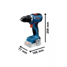 BOSCH Akkus fúrócsavarozó GSR 18V-65 L-Case-ben (2 x 2,0 Ah akku + töltő)