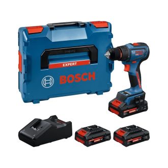   BOSCH EXPERT Akkus fúrócsavarozó EXSR18V-90 (3 x 4,0 Ah EXPERT akku + töltő) L-BOXX-ban 36/65 Nm