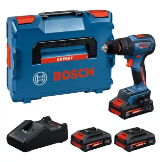   BOSCH EXPERT Akkus ütvefúró-csavarozó EXSB18V-90 (3x4,0 Ah EXPERT akku és töltő) L-BOXX-ban 65 Nm