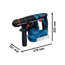 BOSCH Akkus Kombikalapács GBH 18V-18 X kartondobozban 1,5 J ONE CHUCK (akku + töltő nélkül)