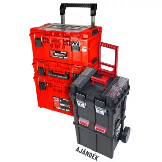   QBRICK SYSTEM PRIME Gurulós szerszámosláda Custom SET 2 Red Ultra HD + REGULAR Gur.Szersz.láda