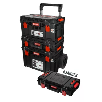   QBRICK SYSTEM PRIME Gurulós szerszámosláda Set 2 + SYSTEM PRIME Szerszámosláda 150 Vario