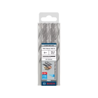 BOSCH PRO Csigafúró 10,4 x 133/87 mm HSS-G (5 db)