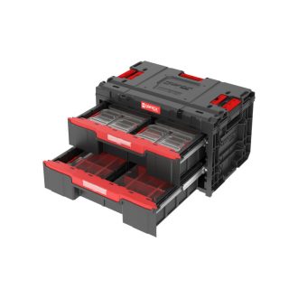   QBRICK SYSTEM ONE 2.0 Szerszámosláda 2 fiókos 10 részes rendszerező készlettel