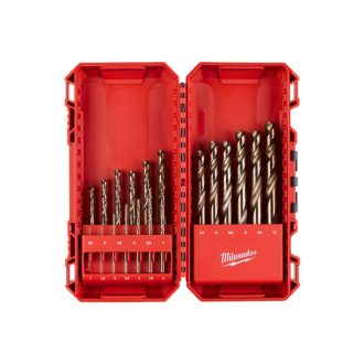   MILWAUKEE Csigafúró készlet 19 részes 1-10 mm HSS-G CO DIN 338