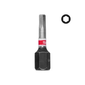 MILWAUKEE Bithegy HEX 3 x 25 mm Shockwave (3 db)