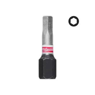 MILWAUKEE Bithegy HEX 4 x 25 mm Shockwave (3 db)