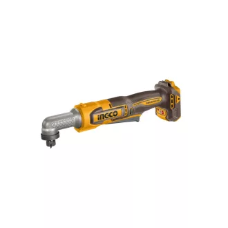   INGCO Akkus sarok ütvecsavarozó 1/4" 80 Nm szénkefe nélküli 20 V (akku és töltő nélkül)