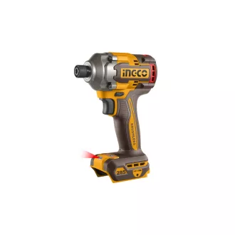   INGCO Akkus ütvecsavarozó 1/4" 285 Nm szénkefe nélküli 20 V (akku és töltő nélkül)