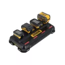 DEWALT XR Négyportos akkumulátor töltő 18 V / 4 A