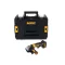 DEWALT Akkus kompakt sarokcsiszoló 125 mm 18 V szénkefe nélküli (akku + töltő nélkül, TSTAK)