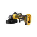 DEWALT Akkus kompakt sarokcsiszoló 125 mm 18 V szénkefe nélküli (akku + töltő nélkül, TSTAK)