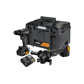   DEWALT/McLaren Akkus erőcsomag 18 V (DCD81M + DCG45M + TSTAK + 2 x 5,0 Ah akku + töltő)