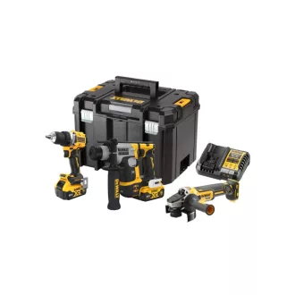   DEWALT Akkus erőcsomag 18 V (DCH172 + DCG405 + DCD800 + 2 x 5,0 Ah akku + töltő + TSTAK)