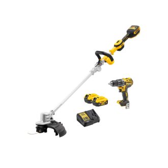   DEWALT Akkus fűszegélynyíró + DCD791 fúrócsavarozó (2 x 5,0 Ah akku + töltő)