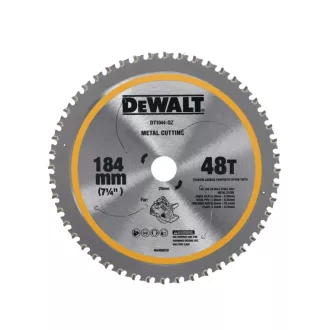 DEWALT Fűrésztárcsa fémre 184 x 20 x 1,6 mm / 48T