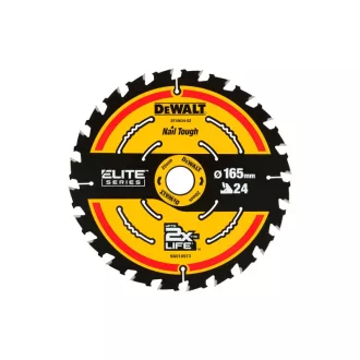   DEWALT ELITE CSB Fűrésztárcsa fához  165 x 20 x 1,65 mm / 24T