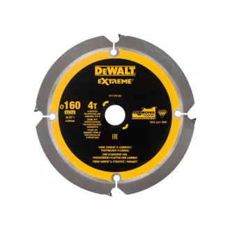   DEWALT EXTREME Fűrésztárcsa cementkötésű farostlemezhez 160 x 20 x 1,8 mm / 4T