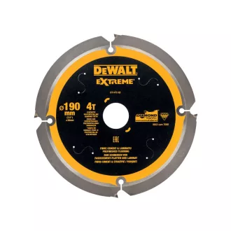   DEWALT EXTREME Fűrésztárcsa cementkötésű farostlemezhez 190 x 30 x 1,8 mm / 4T