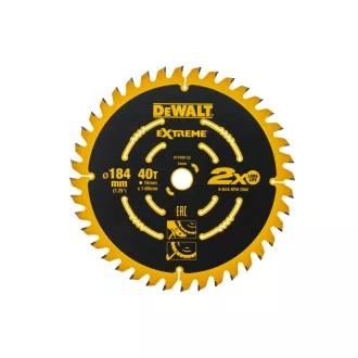 DEWALT ELITE Fűrésztárcsa fához 184 x 16 x 1,6 mm / 40T