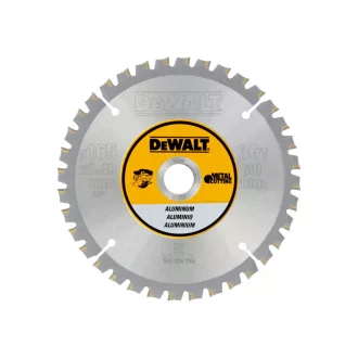   DEWALT Fűrésztárcsa alumíniumhoz 165 x 20 x 1,49 mm / 36T
