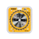 DEWALT CONSTRUCTION Fűrésztárcsa szeges fához 165 x 20 x 1,8 mm / 24T