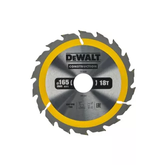   DEWALT CONSTRUCTION Fűrésztárcsa szeges fához 165 x 30 x 2,4 mm / 18T