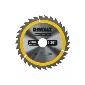   DEWALT CONSTRUCTION Fűrésztárcsa szeges fához 184 x 30 x 2,6 mm / 30T