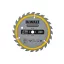 DEWALT CONSTRUCTION Fűrésztárcsa szeges fához 136 x 10 x 1,86 mm / 24T