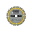 DEWALT CONSTRUCTION Fűrésztárcsa szeges fához 165 x 20 x 1,86 mm / 16T