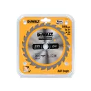 DEWALT CONSTRUCTION Fűrésztárcsa szeges fához 165 x 20 x 1,86 mm / 24T