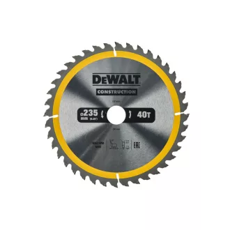   DEWALT CONSTRUCTION Fűrésztárcsa szeges fához 235 x 30 x 2,6 mm / 40T