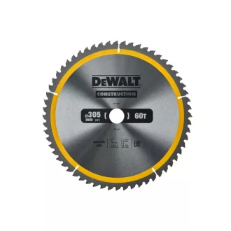   DEWALT CONSTRUCTION Fűrésztárcsa szeges fához 305 x 30 x 3,0 mm / 60T