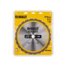 DEWALT CONSTRUCTION Fűrésztárcsa szeges fához 315 x 30 x 3,2 mm / 24T