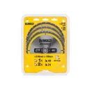 DEWALT CONSTRUCTION Fűrésztárcsa klt. 3 részes szeges fához 216 x 30 x 2,6 mm / 2 x 24T + 40T
