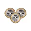 DEWALT CONSTRUCTION Fűrésztárcsa klt. 3 részes szeges fához 250 x 30 x 2,6 mm / 2 x 24T + 48T