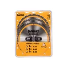 DEWALT CONSTRUCTION Fűrésztárcsa klt. 3 részes szeges fához 305 x 30 x 3,0 mm / 24T + 48T + 60T