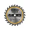 DEWALT CONSTRUCTION Fűrésztárcsa szeges fához 115 x 9,5 x 1,5 mm / 24T