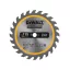 DEWALT CONSTRUCTION Fűrésztárcsa szeges fához 115 x 9,5 x 1,5 mm / 24T