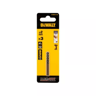 DEWALT BLACK & GOLD Csigafúró 2,0 x 49/24 mm HSS (3 db)