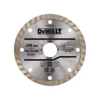   DEWALT Gyémánt vágókorong univerzális 115 x 2,1 x 7,0 x 22,2 mm turbo