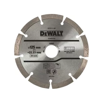   DEWALT Gyémánt vágókorong univerzális 125 x 2,2 x 7,0 x 22,2 mm szegmentált
